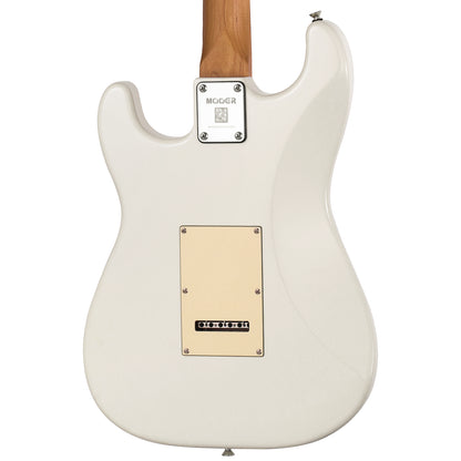 MOOER MSC10 Pro Electric Guitar Vintage White with Poplar Body and Roasted Maple Neck — view 4