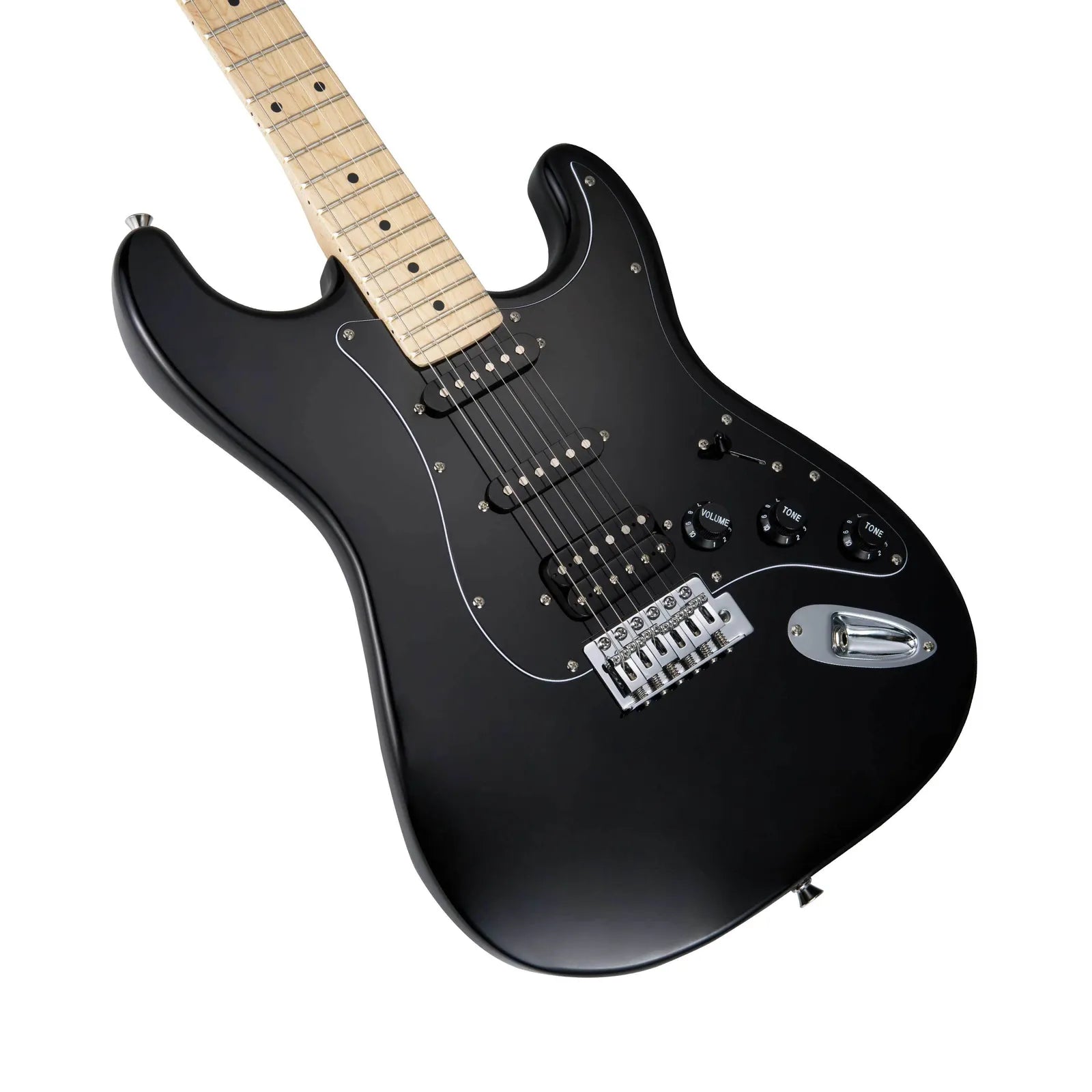 Mooer MSC11 ST-Style Electric Guitar - Black — view 3