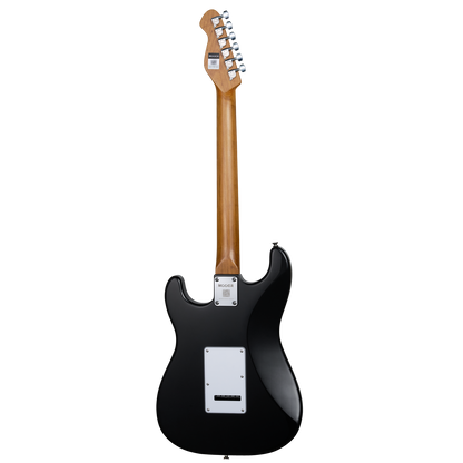 Mooer MSC12 Electric Guitar Iron Silver Gloss, Double Cutaway, 6 Strings, Roasted Maple Neck, Tech Ebony Fingerboard, Tremolo Bridge, H-H Pickups — view 2