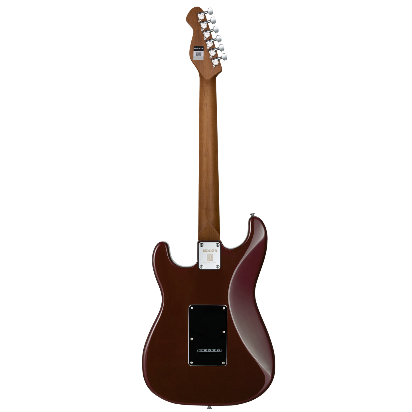 Mooer MSC20 Electric Guitar Amber Brown, Strat-Style Body, Roasted Maple Neck, H-S-S Pickups, 6 Strings, Includes Mooer Bag — view 2