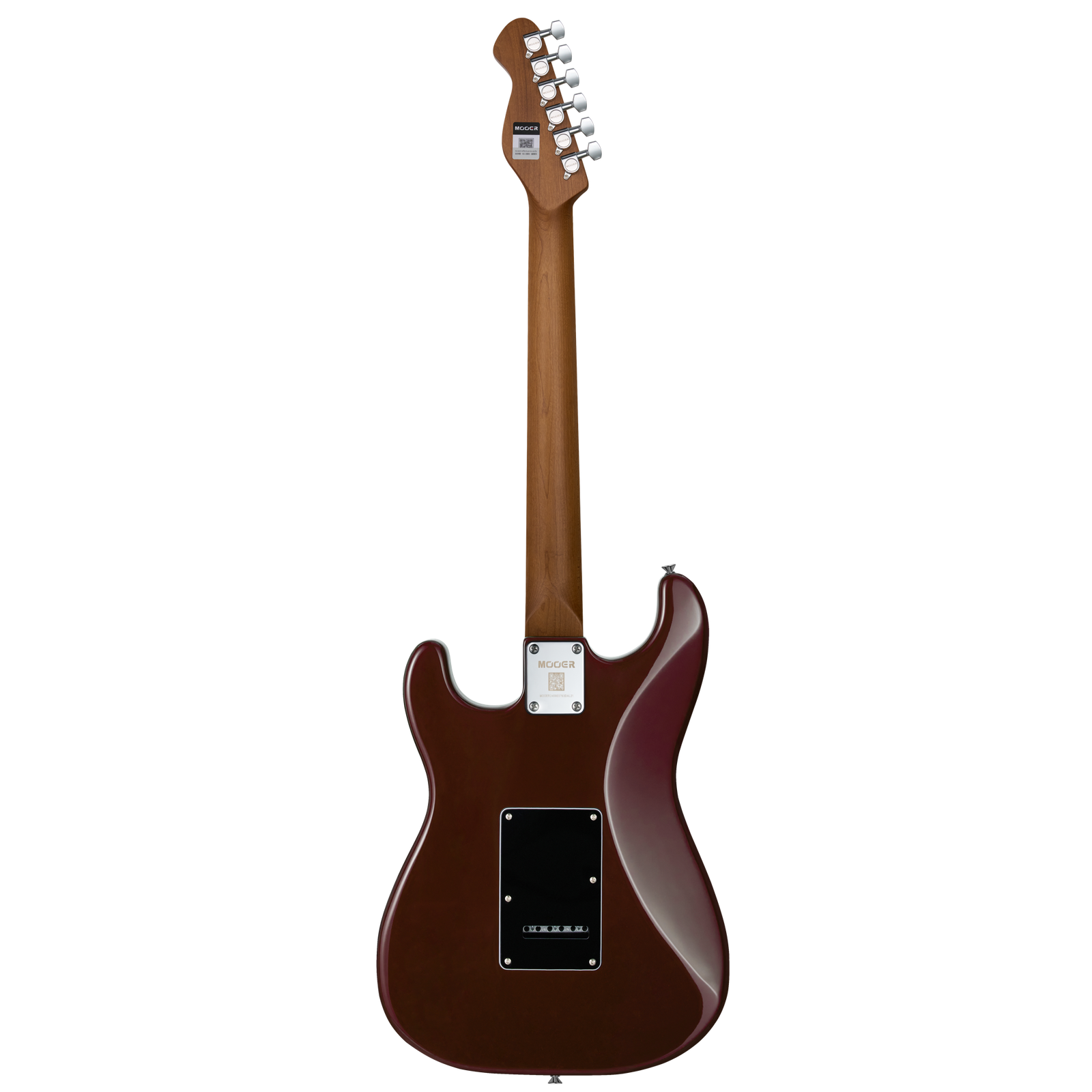 Mooer MSC20 Electric Guitar Amber Brown, Strat-Style Body, Roasted Maple Neck, H-S-S Pickups, 6 Strings, Includes Mooer Bag — view 2