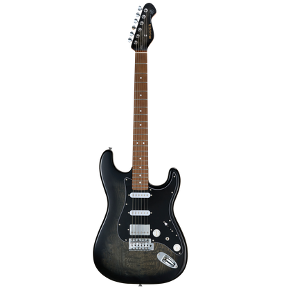 Mooer MSC20 Electric Guitar Black Burst with Roasted Maple Neck and H-S-S Pickups