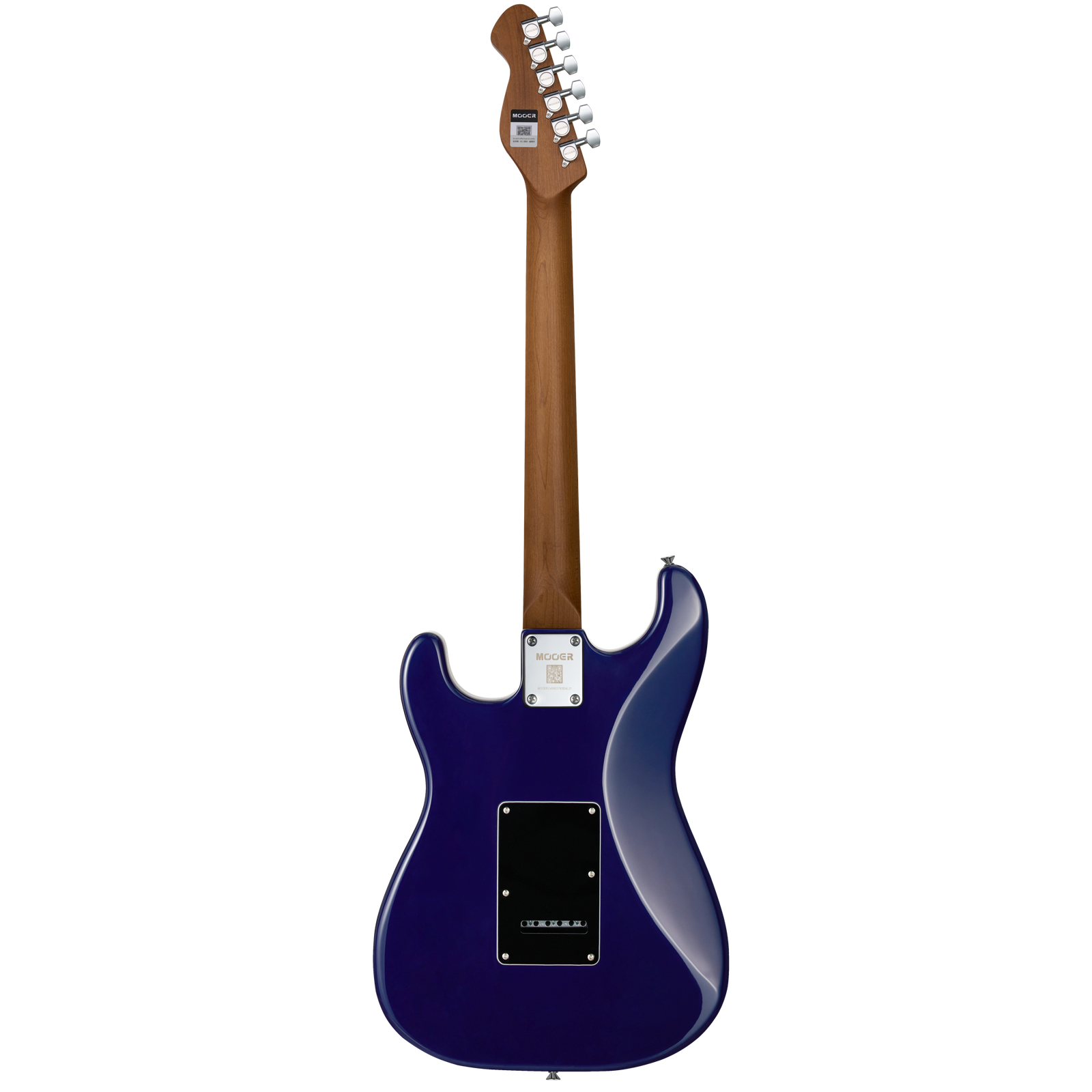 MOOER MSC20 Electric Guitar Ocean Blue, H-S-S Pickup, Roasted Maple Neck, Vintage Tremolo, Includes MOOER Bag, 6 Strings, Right-Handed — view 2