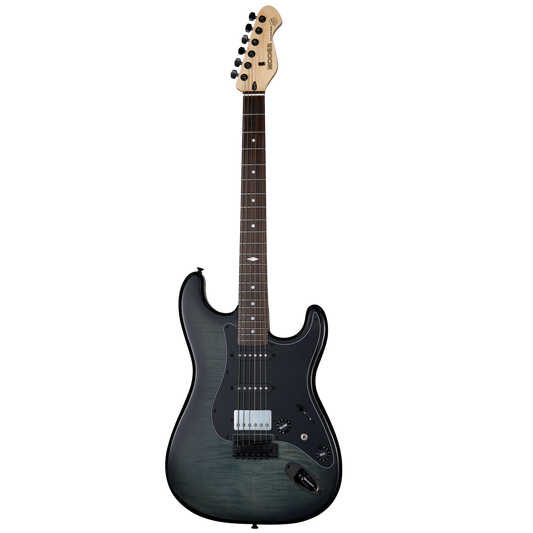 MOOER MSC31 Electric Guitar Grey Burst with Rosewood Fingerboard and H-S-S Pickups