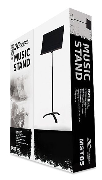 AMS MST85 Music Stand Tripod Base 32.5H X 50.7W Cm Desk Bl