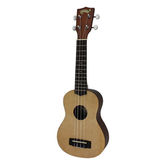 Mojo '50 Series' Spruce Solid Top Soprano Ukulele with Gig Bag (Natural Satin)