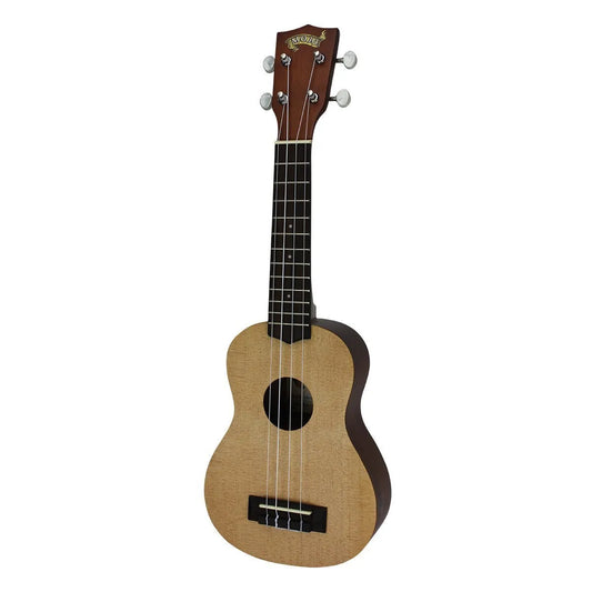 Mojo 50 Series Spruce Solid Top Electric Soprano Ukulele with Gig Bag Natural Satin