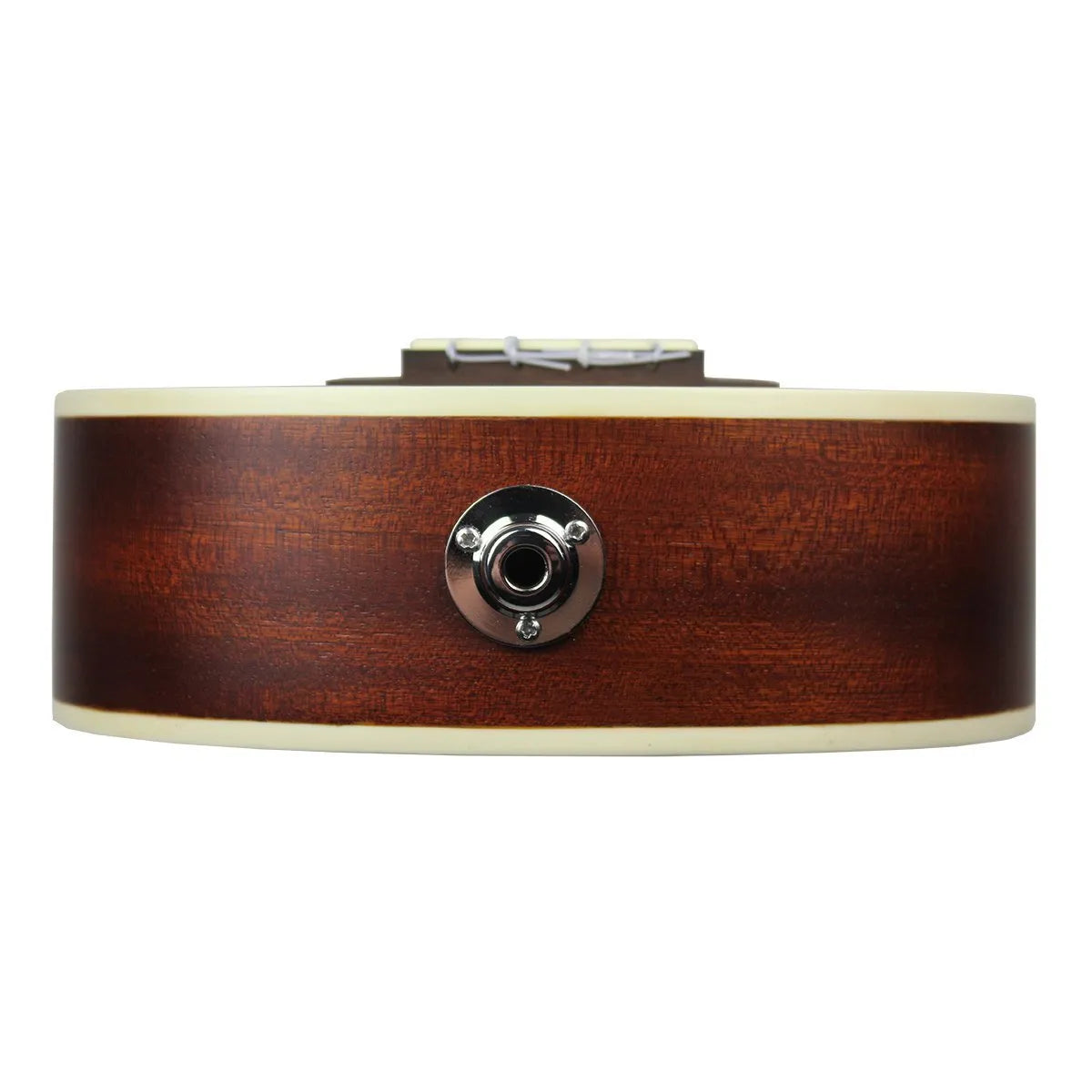 Mojo 60 Series Mahogany Solid Top Electric Soprano Ukulele with Gig Bag Natural Satin — view 3