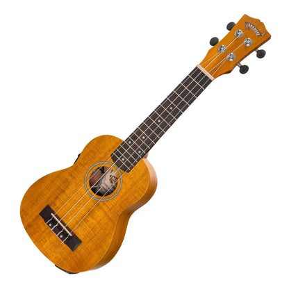 Mojo A30 Series All Acacia Electric Soprano Ukulele with Built-in Tuner Natural Satin — view 3