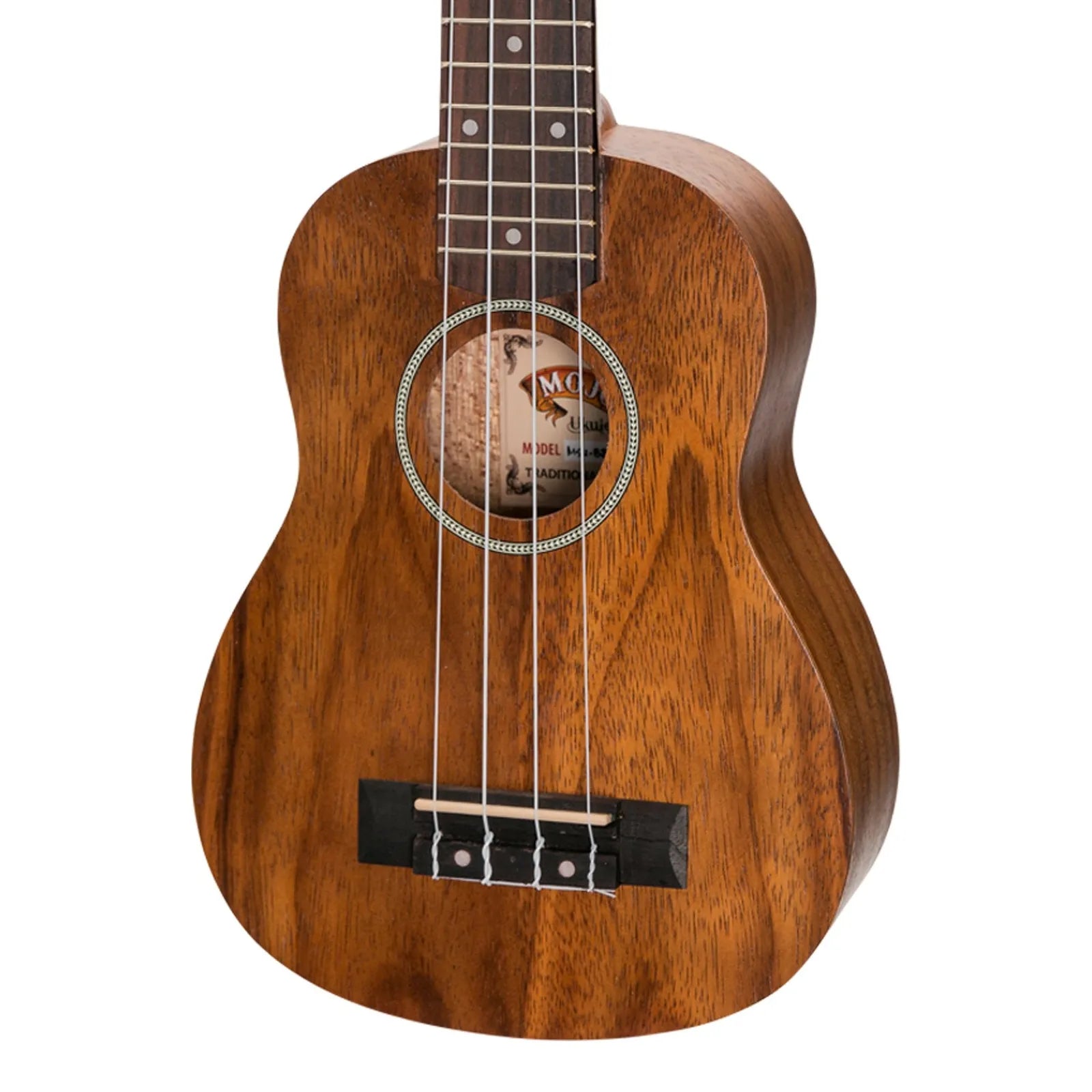 Mojo B80 Series All Bubinga Electric Soprano Ukulele Natural Satin — view 4