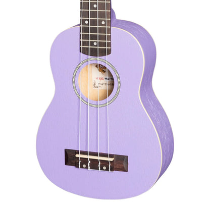 Mojo Colour Series Soprano Ukulele in Purple - MSU-C66-PUR, Meranti & Nato Construction, 4 Strings, 15 Frets, Right Handed, No Pickup — view 4