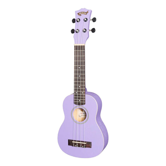 Mojo Colour Series Soprano Ukulele in Purple - MSU-C66-PUR, Meranti & Nato Construction, 4 Strings, 15 Frets, Right Handed, No Pickup