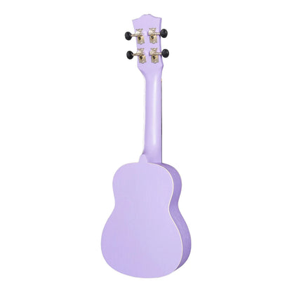 Mojo Colour Series Soprano Ukulele in Purple - MSU-C66-PUR, Meranti & Nato Construction, 4 Strings, 15 Frets, Right Handed, No Pickup — view 2
