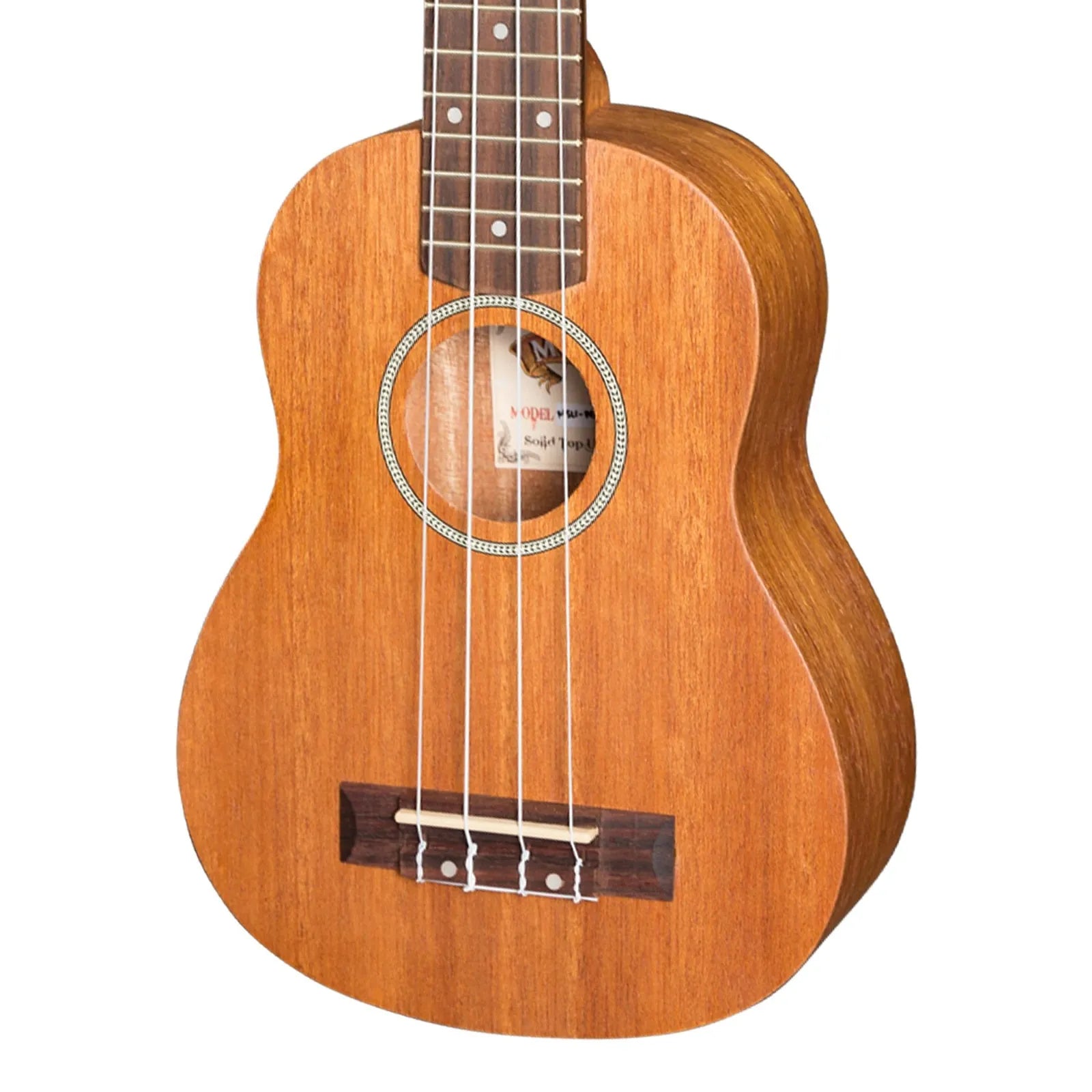 Mojo ME10 Series All Meranti Electric Soprano Ukulele Natural Satin — view 4