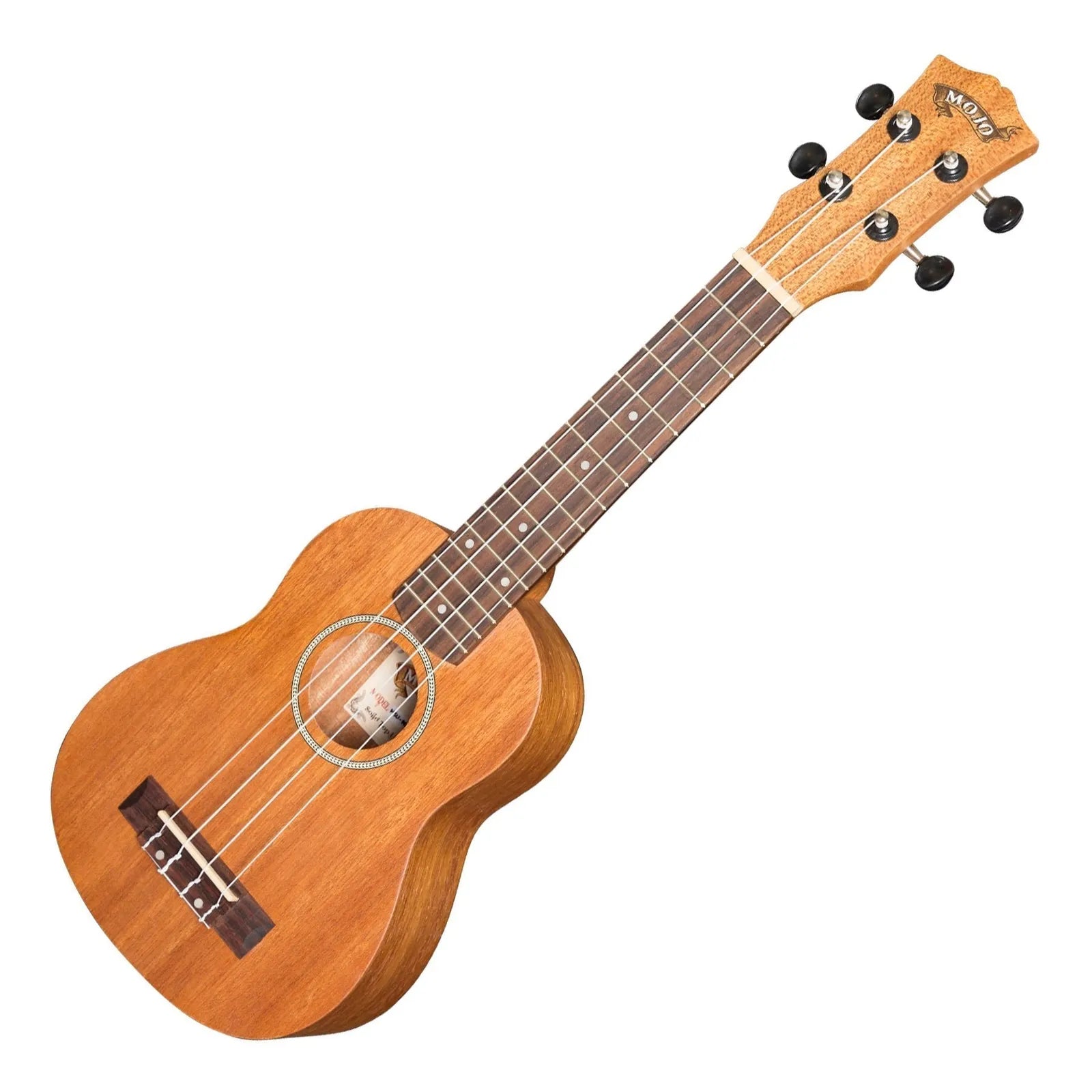 Mojo ME10 Series All Meranti Electric Soprano Ukulele Natural Satin — view 3