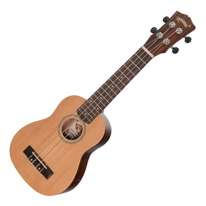 Mojo SZ40 Series Soprano Ukulele with Spruce Top and Rosewood Back & Sides - Natural Satin Finish — view 3