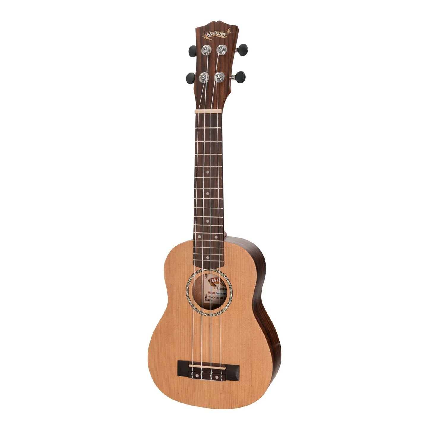 Mojo SZ40 Series Soprano Ukulele with Spruce Top and Rosewood Back & Sides - Natural Satin Finish