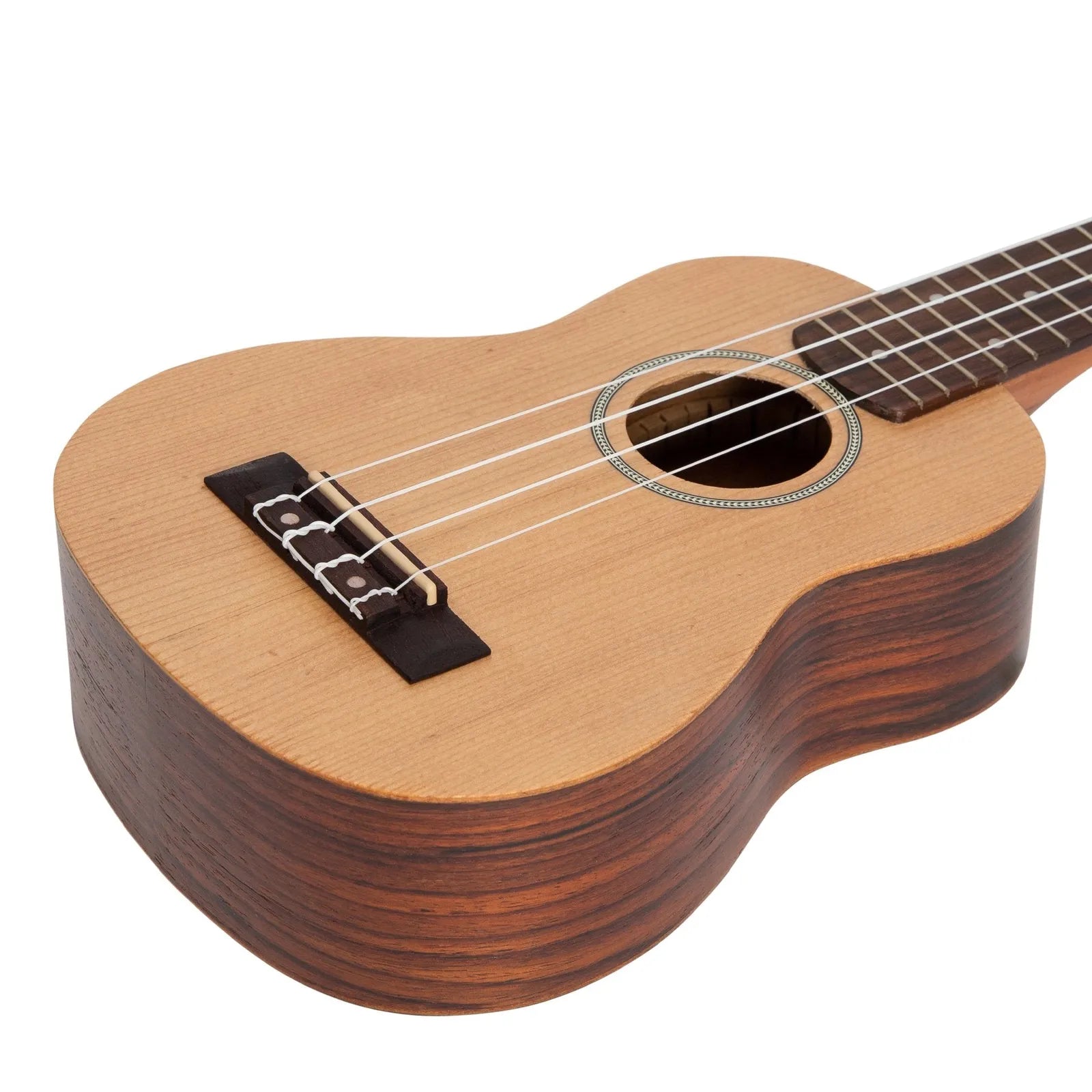 Mojo SZ40 Series Soprano Ukulele with Spruce Top and Rosewood Back & Sides - Natural Satin Finish — view 6