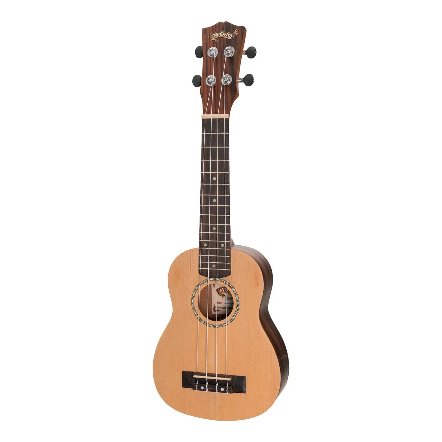 Mojo SZ40 Series Spruce Top Rosewood Back & Sides Electric Soprano Ukulele Natural Satin