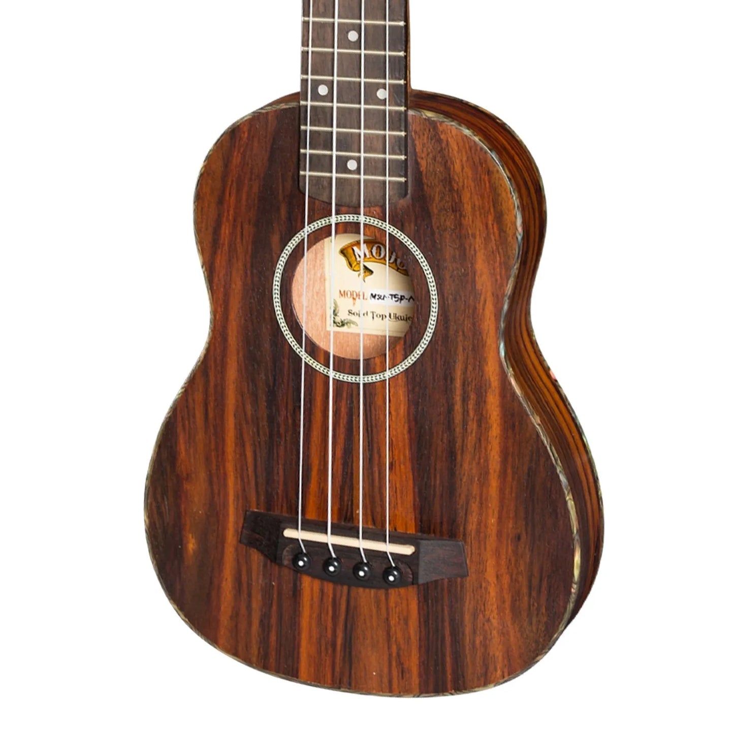Mojo T5 Series All Rosewood Thinline Electric Soprano Ukulele Natural Satin — view 4