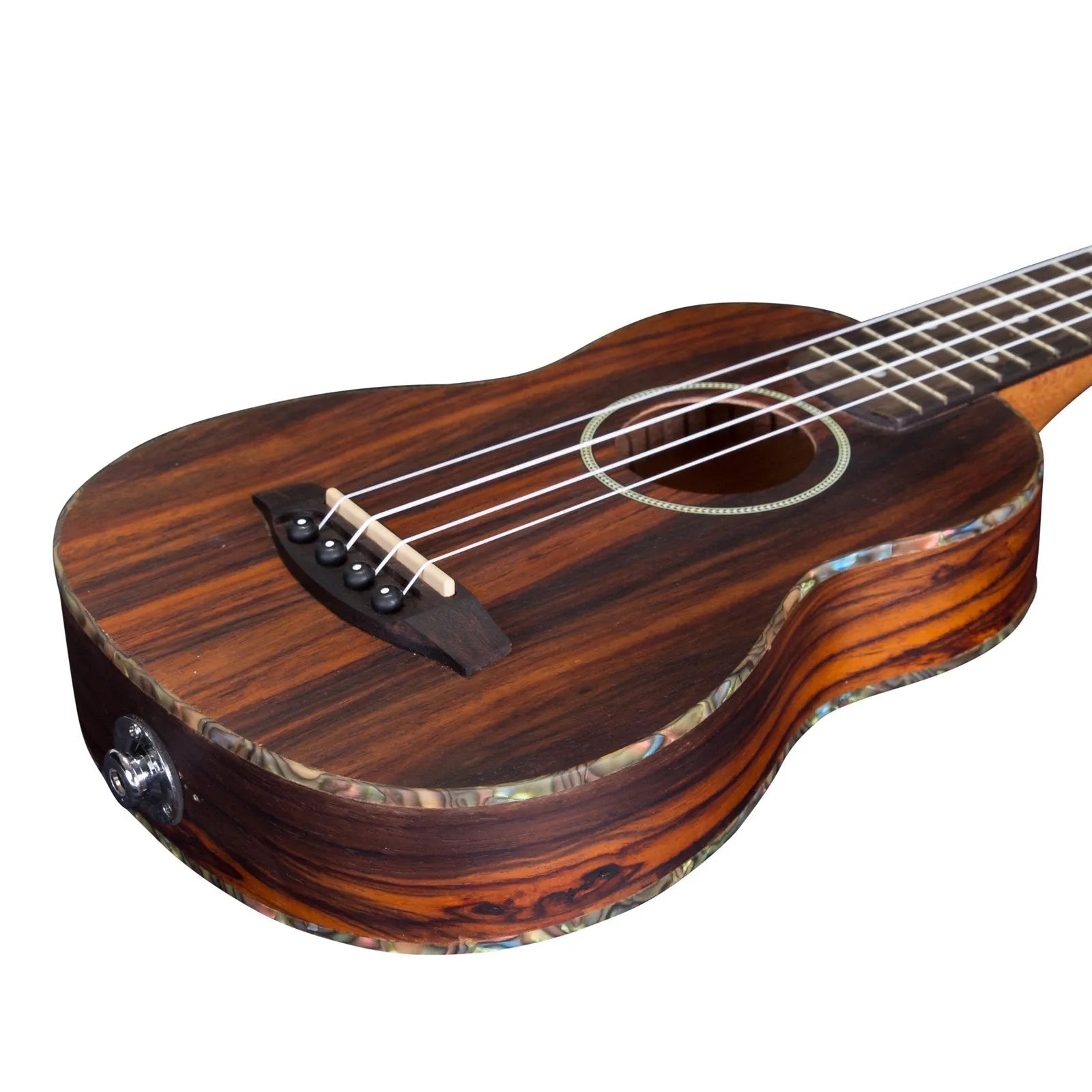 Mojo T5 Series All Rosewood Thinline Electric Soprano Ukulele Natural Satin — view 6