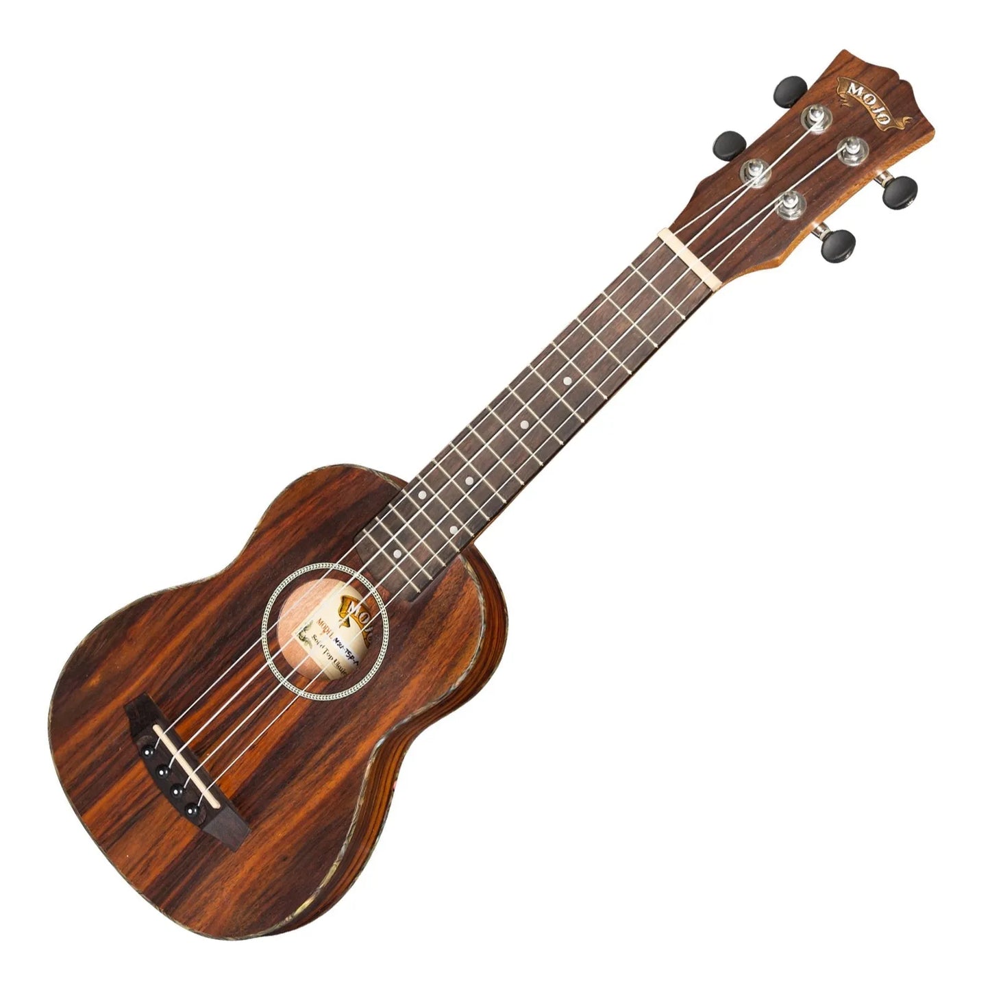 Mojo T5 Series All Rosewood Thinline Electric Soprano Ukulele Natural Satin — view 3