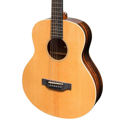 Martinez Southern Star Series MTT-7 Natural Gloss Spruce Solid Top Acoustic-Electric Guitar with Hardcase — view 4