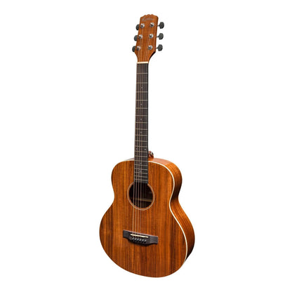 Martinez Southern Star Series Koa Solid Top Acoustic-Electric TS-Mini Guitar Natural Gloss MTT-8-NGL with Hardcase