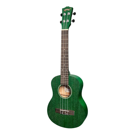 Mojo Colour Series Tenor Ukulele Green - MTU-C66-TGR, Meranti/Nato Construction, Rosewood Fingerboard, 4 Strings, Right Dexterity