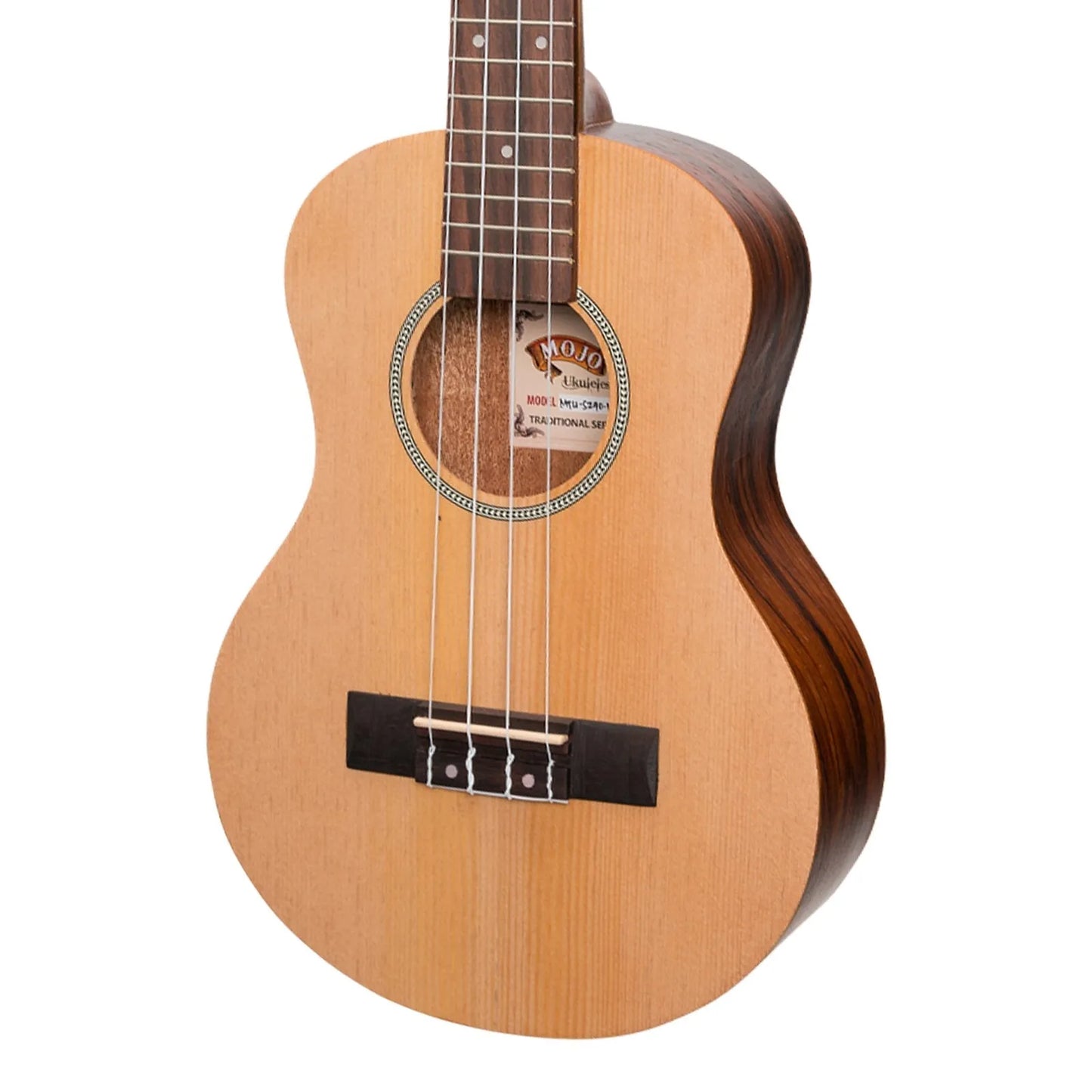 Mojo SZ40 Series Tenor Ukulele Spruce Top Rosewood Back & Sides Natural Satin — view 4