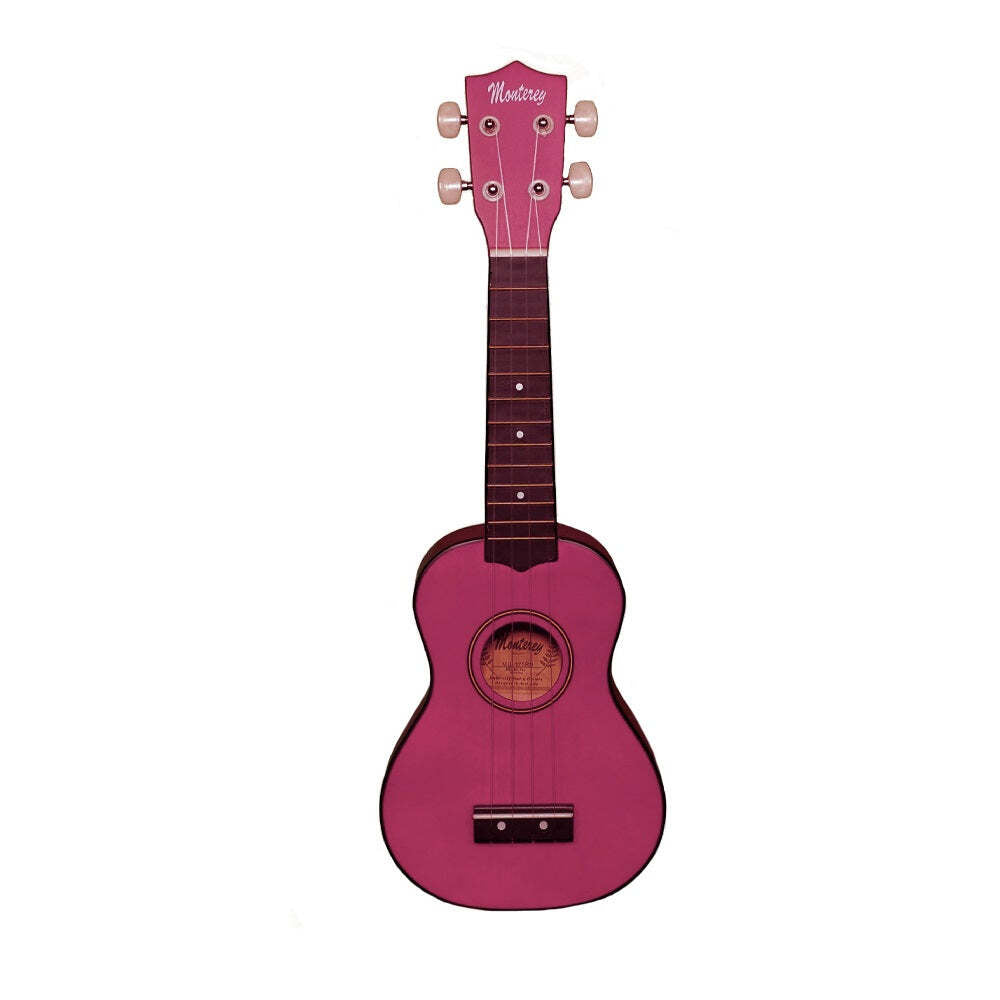 Monterey MU-175PK Soprano Ukulele Pink Finish Uke Kids Guitar