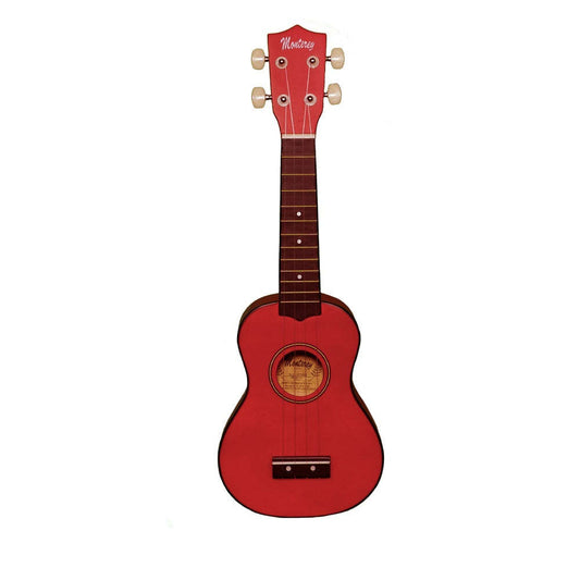 Monterey MU-175RD Soprano Ukulele Red Finish Uke Kids