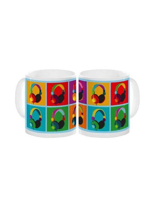 Pop Art Headphones Ceramic Mug