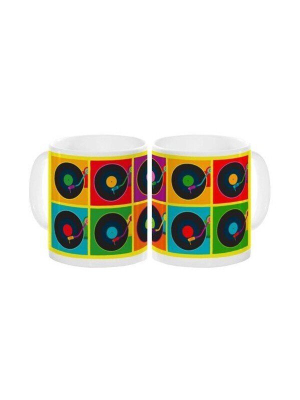 Pop Art Record Player Ceramic Mug