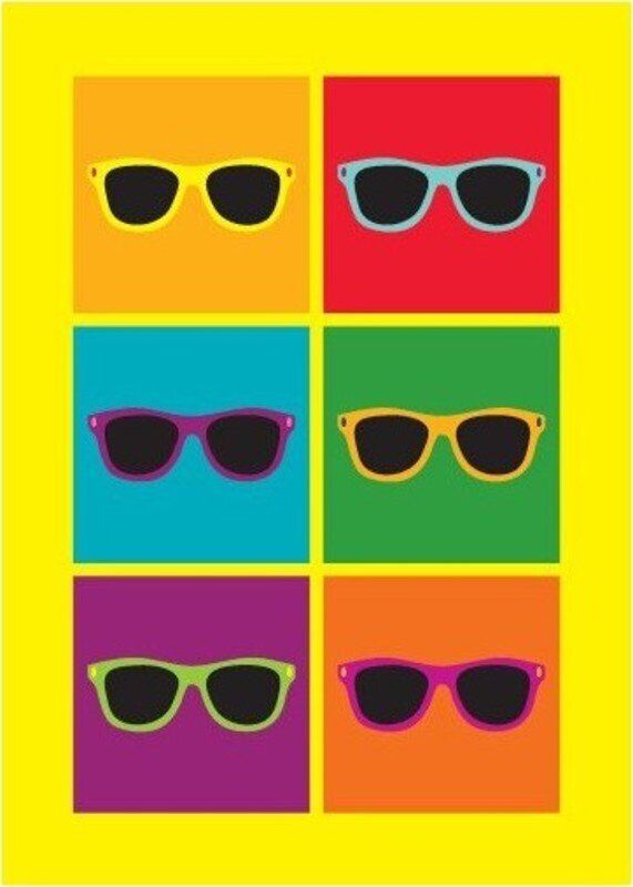 Pop Art Sunglasses Greeting Card