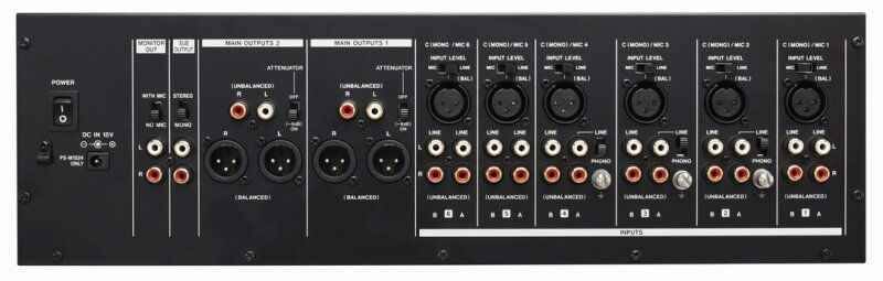 TASCAM MZ-372 Pro Mixer 12-Mono/6-Stereo Inputs, 2 Zones, 3U Installation — view 2