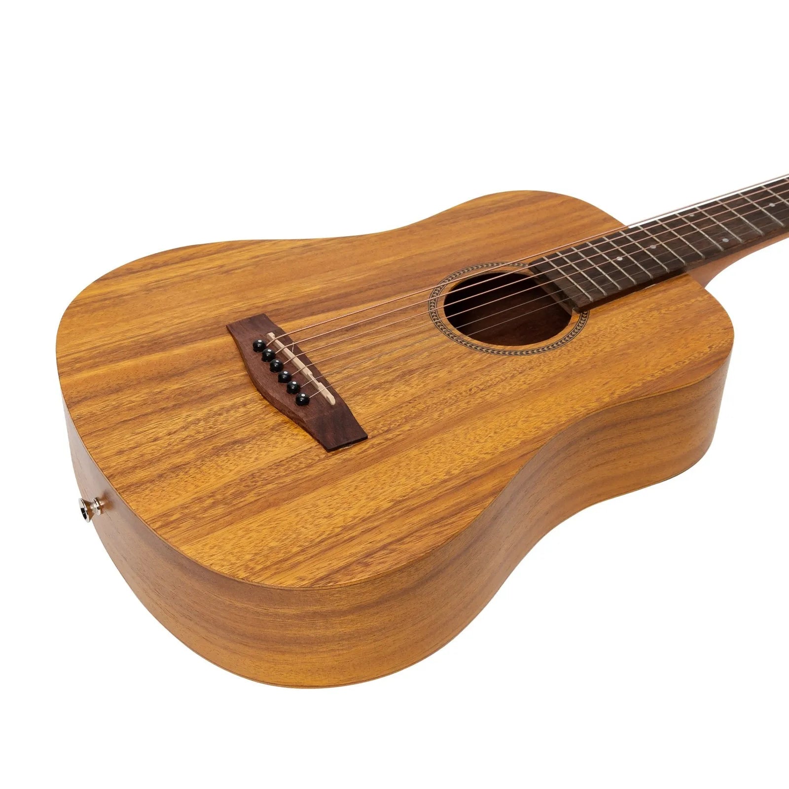 Martinez MZ-BT2-KOA Babe Traveller Acoustic Guitar - Natural, 6 Strings, Dreadnought Shape, Koa Top, Mahogany Neck, 1.35kg — view 6