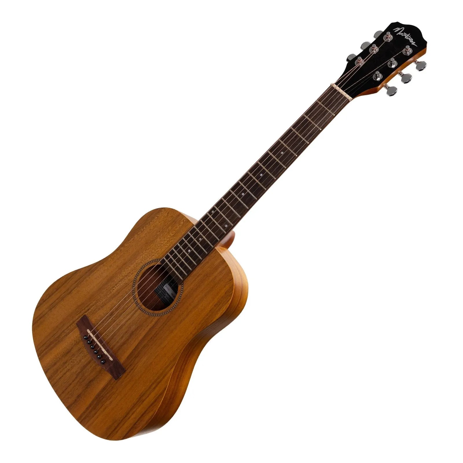 Martinez MZ-BT2-KOA Babe Traveller Acoustic Guitar - Natural, 6 Strings, Dreadnought Shape, Koa Top, Mahogany Neck, 1.35kg — view 3