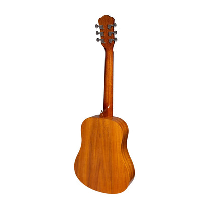 Martinez MZ-BT2G-ASTN Babe Traveller Acoustic Guitar - Natural Gloss, Dreadnought Shape, 6 Strings, Acacia Wood — view 2