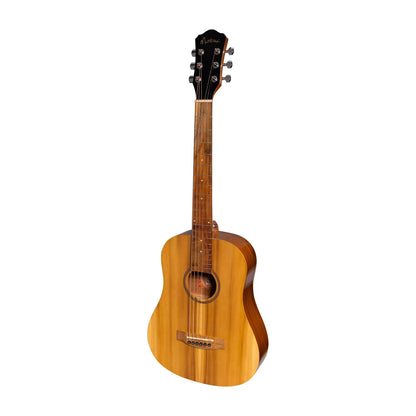 Martinez MZ-BT2G-JTK Babe Traveller Acoustic Guitar Natural Gloss Jati-Teakwood 6-String