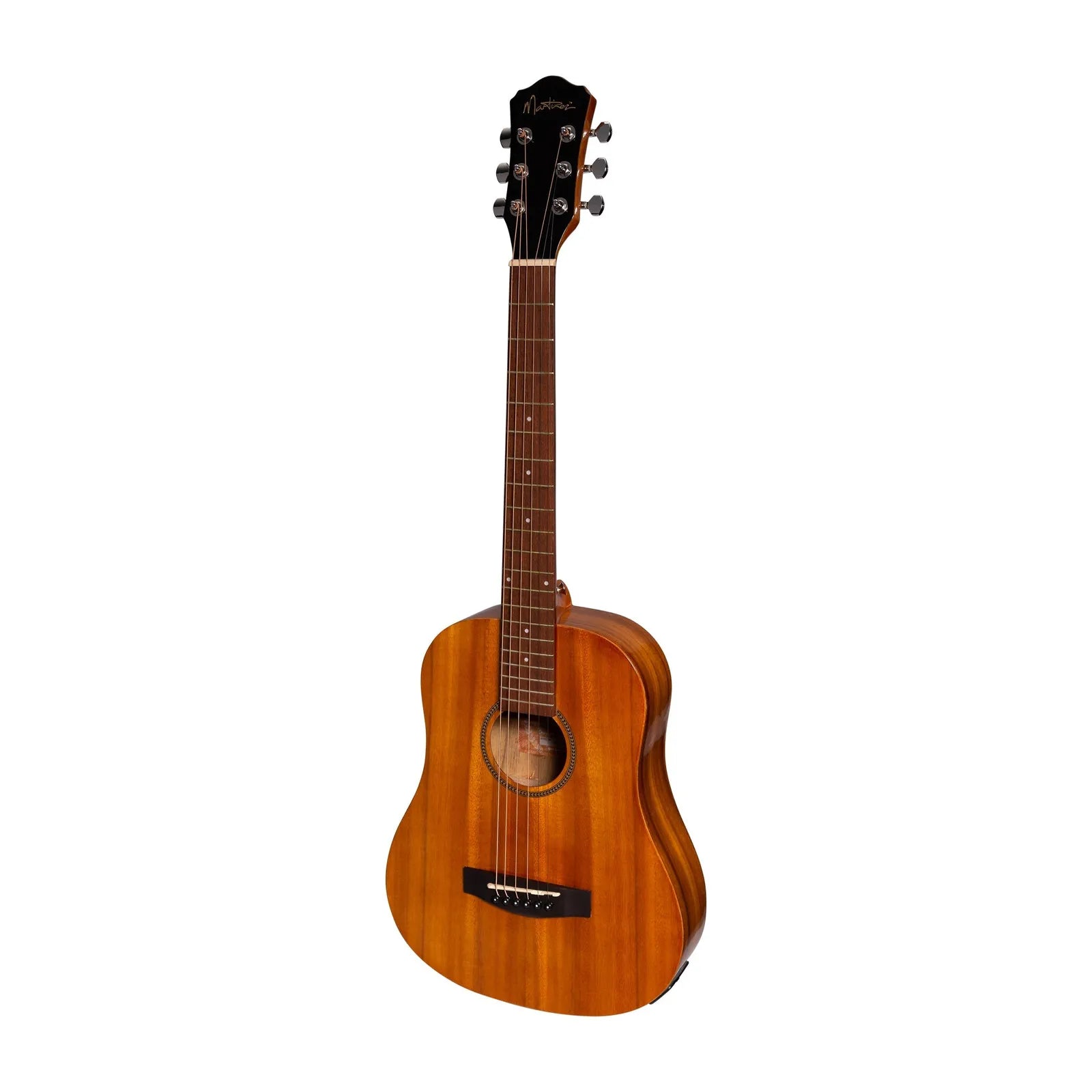 Martinez MZ-BT2G-KOA Acoustic Babe Traveller Guitar Natural Gloss 6-String