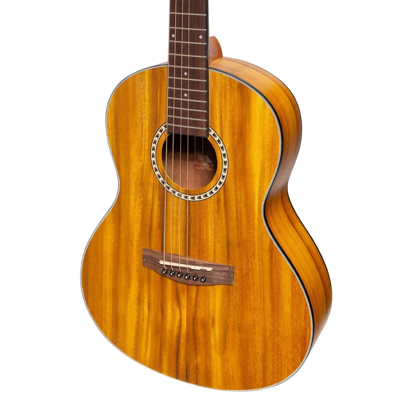 Martinez MZ-LM2-KOA 'Little-Mini' Folk Acoustic Guitar Natural Koa 6-String 23" Scale — view 4