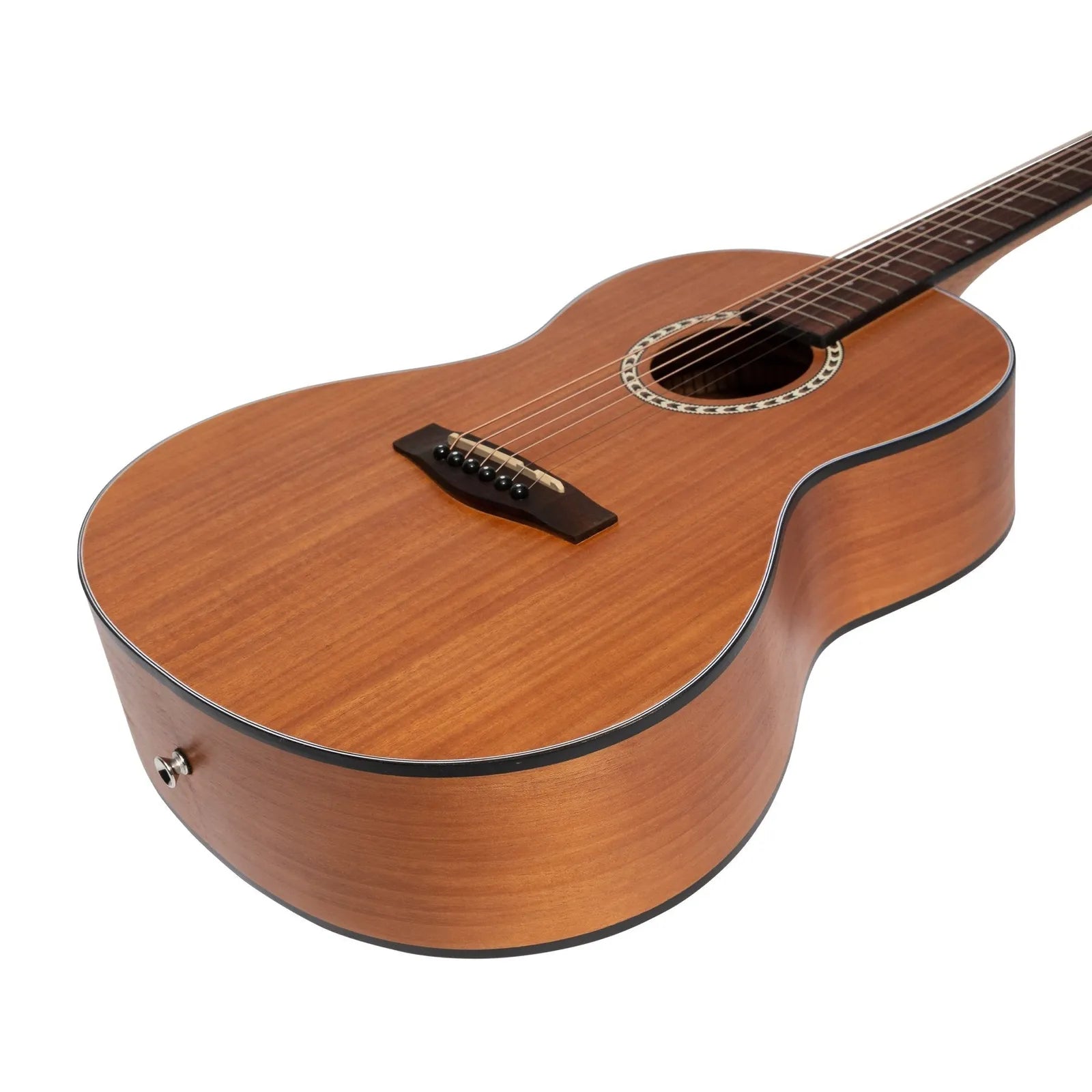 Martinez MZ-LM2-MAH 'Little-Mini' Folk Guitar - Mahogany, 6 Strings, Natural, Right-Handed, 23" Scale Length, Acoustic, Compact Design — view 6