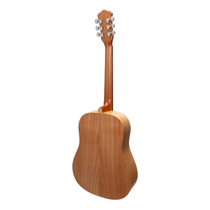 Martinez MZ-MT2-MWD Middy Traveller Acoustic Guitar Mindi-Wood Natural 6-String — view 2