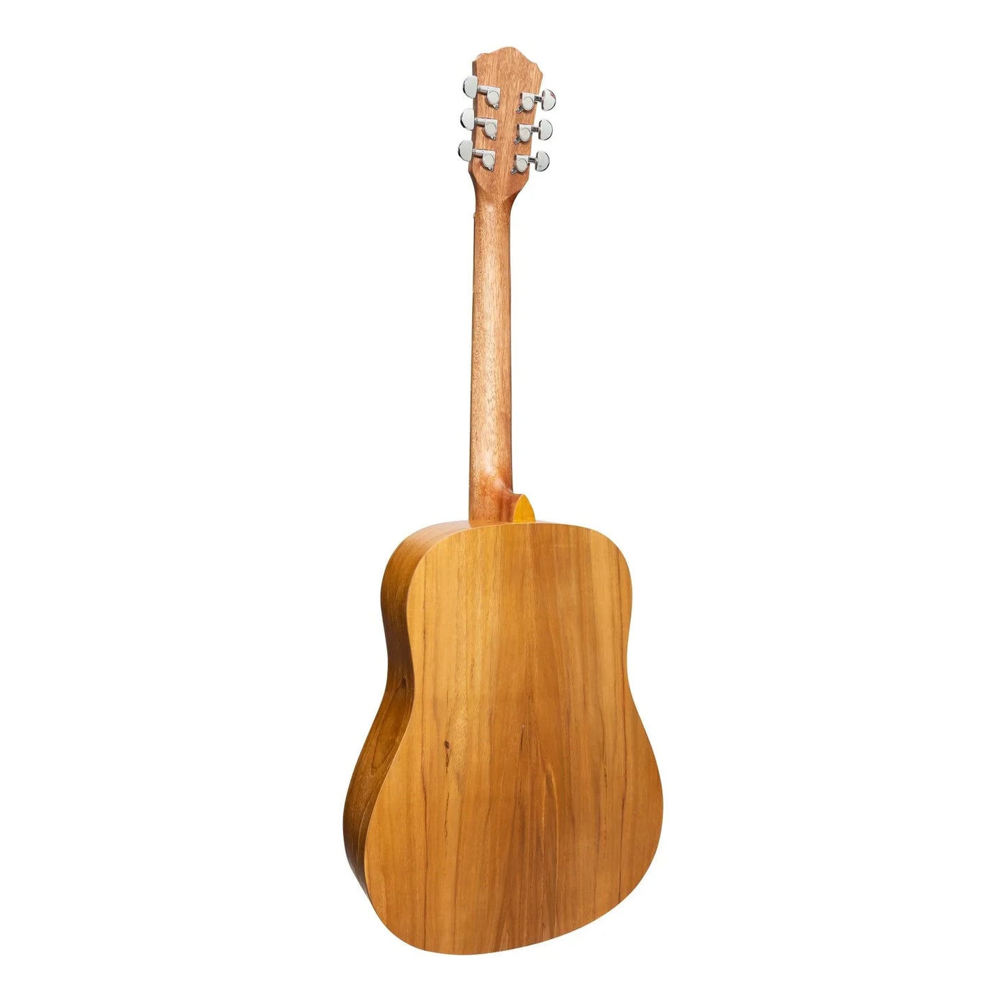 Martinez MZ-MT2L-JTK Left Handed Acoustic Middy Traveller Guitar - Jati-Teakwood — view 2