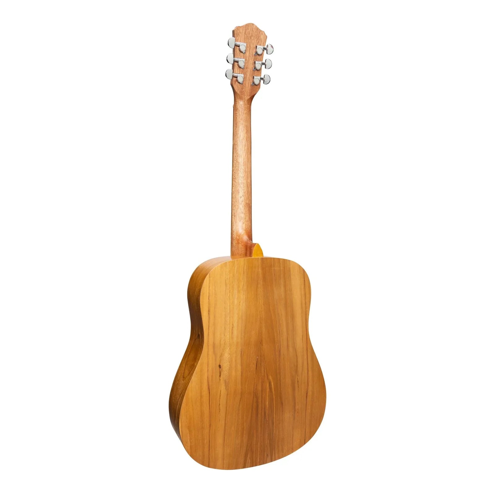 Martinez MZ-MT2L-JTK Left Handed Acoustic Middy Traveller Guitar - Jati-Teakwood — view 2