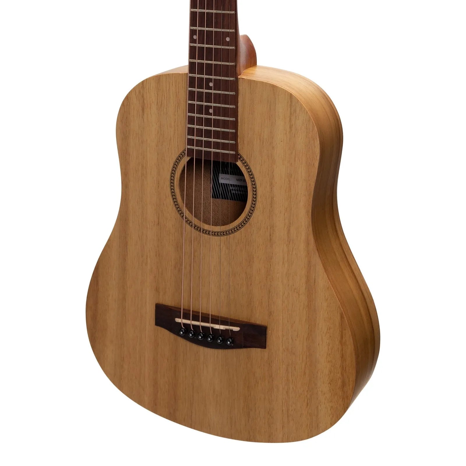 Martinez MZP-BT2-ASTN Acoustic-Electric Babe Traveller Guitar Natural — view 4