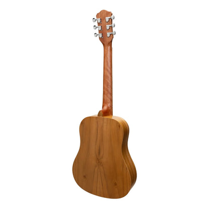 Martinez MZP-BT2-JTK Babe Traveller Acoustic-Electric Guitar Natural Jati-Teakwood 6 String — view 2
