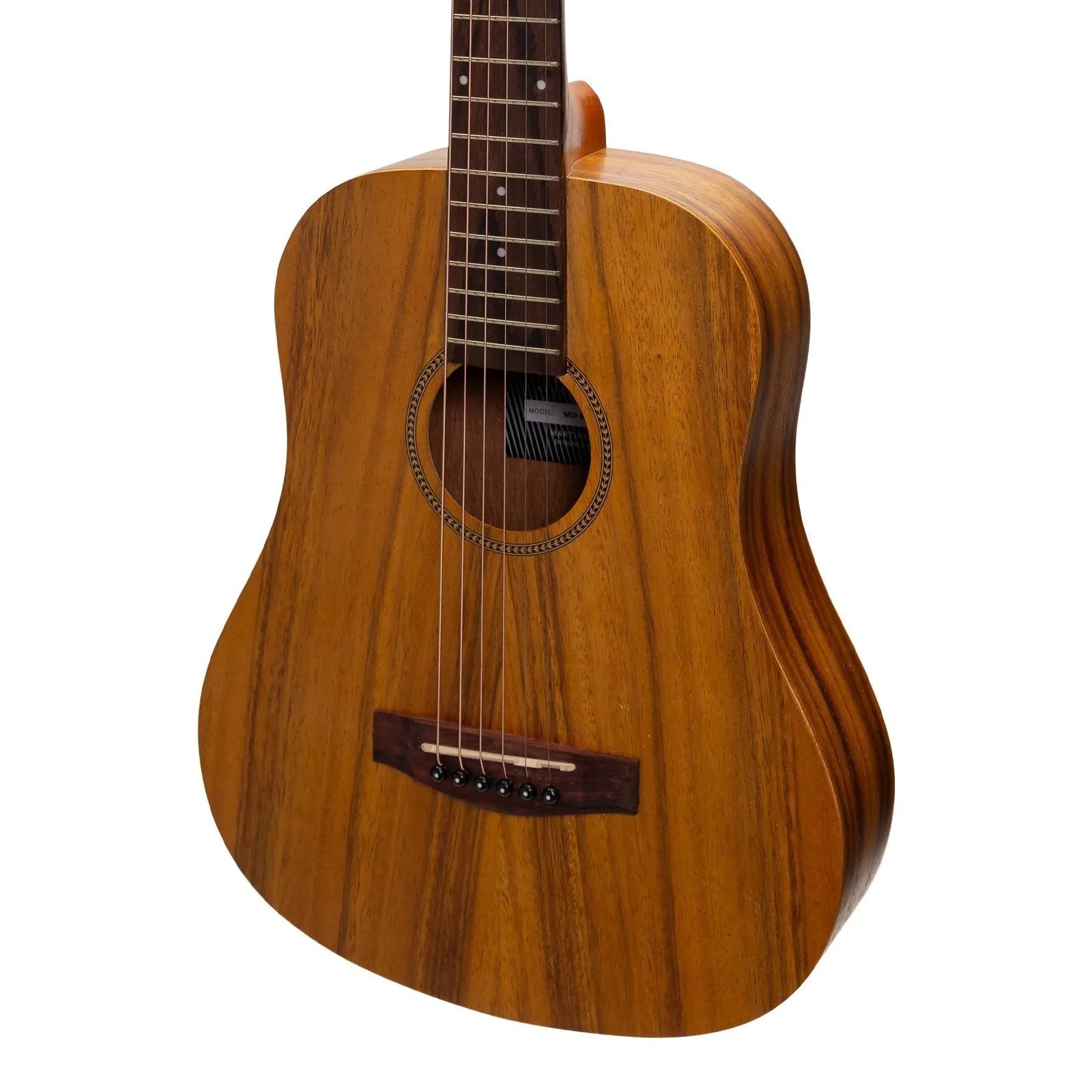 Martinez MZP-BT2-KOA Acoustic-Electric Babe Traveller Guitar Natural Koa 6-String Dreadnought — view 4