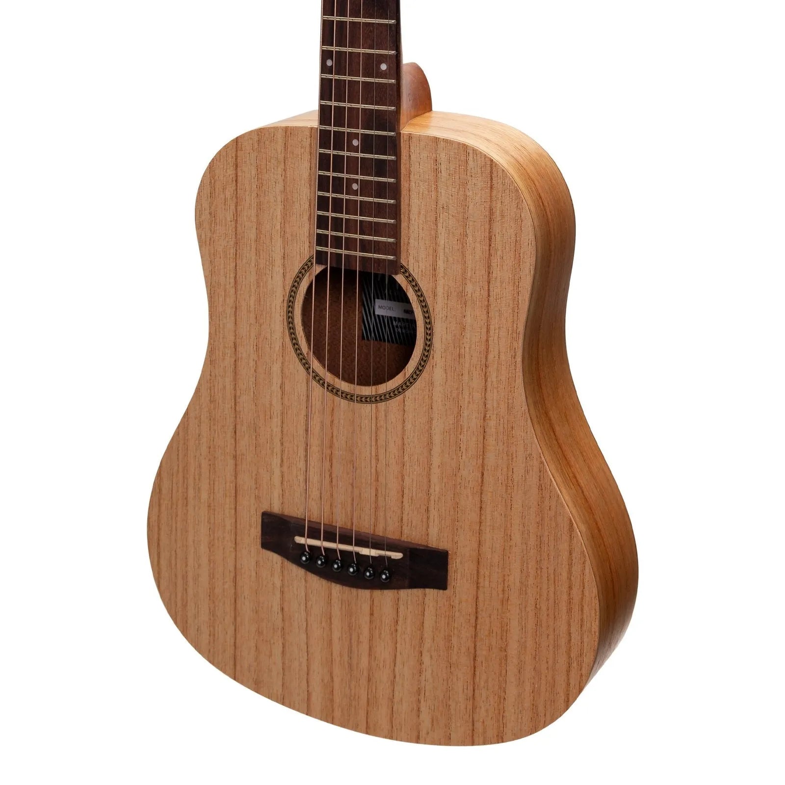 Martinez MZP-BT2-MWD Babe Traveller Acoustic-Electric Guitar Mindi-Wood Natural Right-Handed 6 Strings — view 4